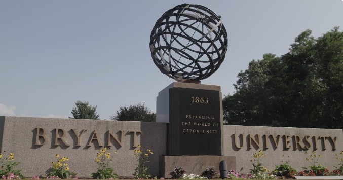 Bryant University sign