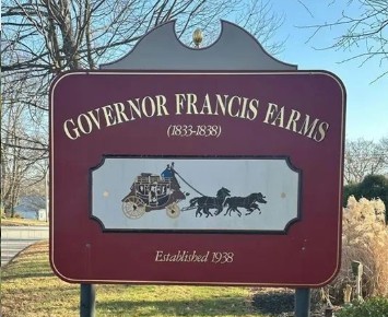 Governor Francis Farms entrance